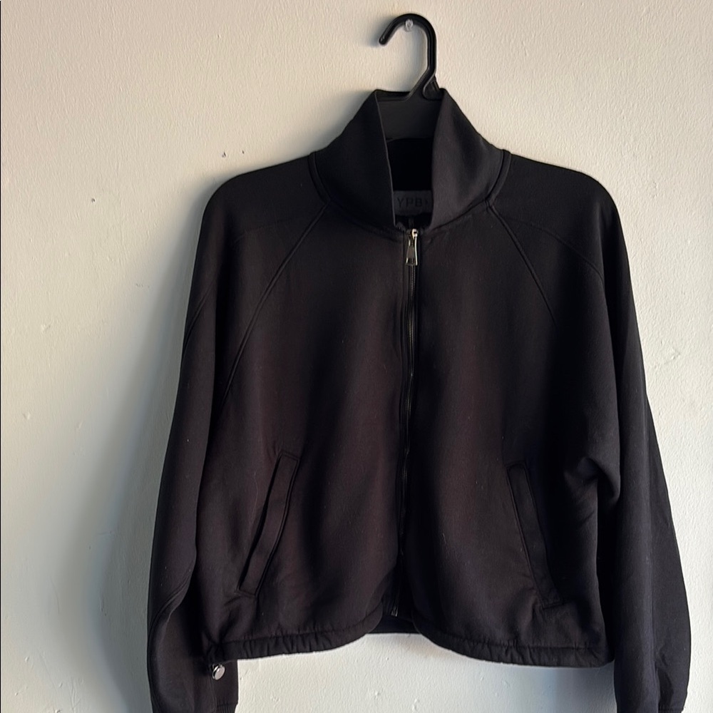 YPB Black Zip-Up Abercrombie Jacket